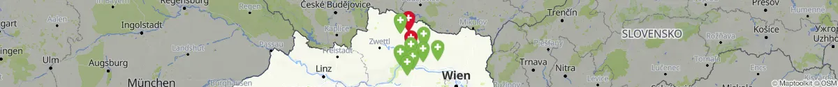 Kartenansicht für Apotheken-Notdienste in der Nähe von Geras (Horn, Niederösterreich)